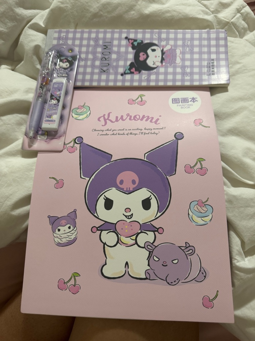 Kuromi Pink & Purple Sketchbook Set